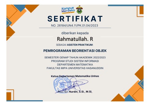 Object-Oriented Programming (Java) Laboratory